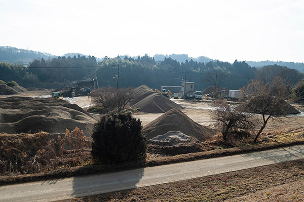 川砂・川砂利採取場の全景